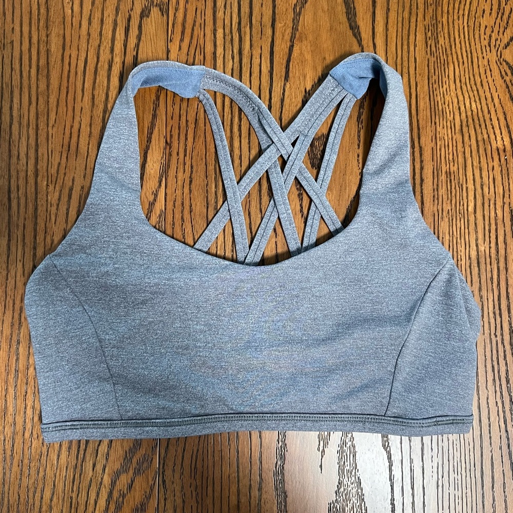 LULULEMON gray sports bra size 6